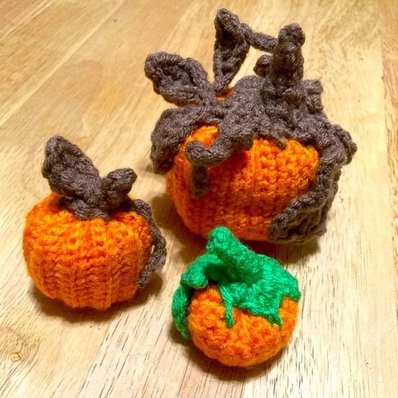 Pumpkins amigurumi crochet by Tinysta - Picture 1 of 3
